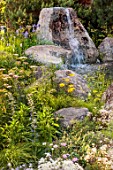 CHELSEA 2022: A SWISS SANCTUARY BY LILLY GOMM: ALPINE PLANTING, ROCKS, WATERFALL