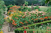 THE PRIORY  BEECH HILL  BERKSHIRE: TRIANGULAR PICKING BED WITH ALSTROEMERIAS