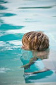 BOY (AGED 13) DROWNING IN SWIMMING POOL. HEAD UNDER WATER