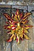 BOONSHILL FARM AT CHRISTMAS: DECORATIVE CARNIVAL MASK FROM VENICE. DESIGNER: LISETTE PLEASANCE