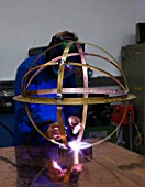 DAVID HARBER SUNDIALS: EACH SUNDIAL IS CREATED USING THE LATEST TECHNIQUES INCLUDING PLASMA AND LASER CUTTING ELECTRO-PLATING POLISHING AND WELDING