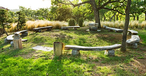 PROVENCE__FRANCE_DOMAINE_DE_LA_VERRIERE_A_PLACE_TO_SIT__A_CIRCLE_OF_WOODEN_BENCHES_BY_MARC_NUCERA_IN