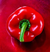 CAPSICUM - RED SWEET BELL PEPPERS - FRUIT  VEGETABLES  HARVEST  CROP