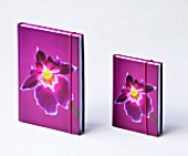 GIFTED PRODUCT - A4 & A5 NOTEBOOKS WITH CLIVE NICHOLS FLORAL IMAGE OF ORCHID
