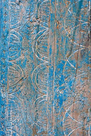 DESIGNERS_ERIC_OSSART_AND_ARNAUD_MAURIERES__MOROCCO_AL_HOSSOUN__DETAIL_OF_OLD_BLUE_WOODEN_DOOR