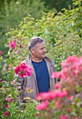 ANDRE EVE ROSE NURSERY  FRANCE: ROSE BREEDER AND NURSERYMAN JEROME RATEAU OF LES ROSES ANCIENNES ANDRE EVE