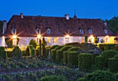 PRIEURE NOTRE-DAME DORSAN  FRANCE: THE PRIORY AT NIGHT