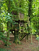ASTHALL MANOR  OXFORDSHIRE: TREE HOUSE IN THE WOODLAND