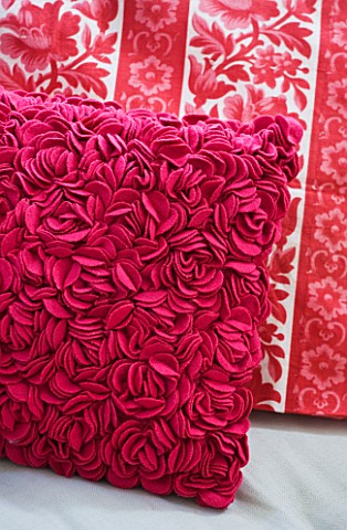 JACKY_HOBBS_HOUSE__LONDON_VINTAGE_AND_MODERN_STYLE_ROSE_CUSHIONS_IN_RICH_DEEP_PINK_FABRICS
