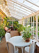 SALING HALL  ESSEX: THE CONSERVATORY ON THE HOUSE