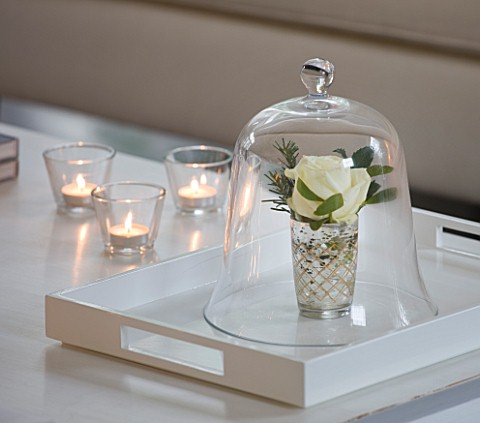 WHITE_HOUSE_THE_SITTING_ROOM_WITH_WHITE_CONTEMPORARY_TRAY_WITH_GLASS_ROSE_CLOCHE_OVER_WINTER_WHITE_R