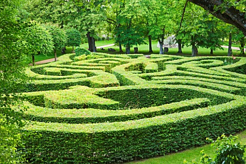 CHATEAU_DU_RIVAU__LOIRE_VALLEY__FRANCE_THE_MAZE_IN_THE_WOODLAND