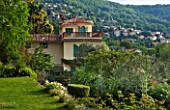 VILLA FORT FRANCE  GRASSE  FRANCE: THE VILLA FROM ONE OF THE TAERRACES