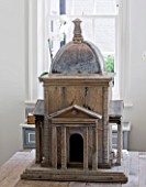RICHARD CARNILL HOUSE  NOTTINGHAMSHIRE: BREAKFAST ROOM; REPLICA TEMPLE OF THE FOUR WINDS FROM CARNILL & COMPANY