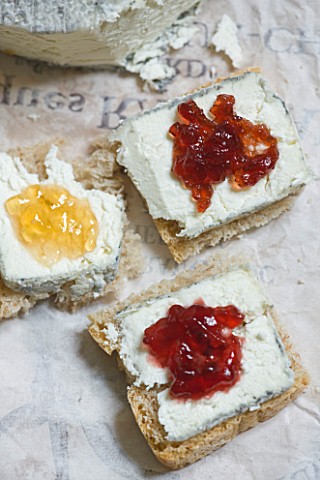 DOMINIQUE_BLANCHARD_SAFFRON_FARM__LOIRE_VALLEY_FRANCE_HOME_MADE_BREAD_SPREAD_WITH_LOCAL_GOATS_CHEESE