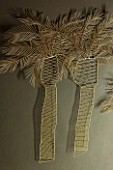 ABIGAIL AHERN HOUSE, LONDON: GOLD WIRE PALM TREE WALL SCULPTURE - ORNAMENT