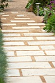 THE MOONGATE GARDEN, SUSSEX: PAVING STONE PATH. PATHS