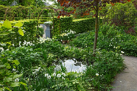 CLAUS_DALBY_GARDEN_DENMARK_THE_WATER_GARDEN_IN_SPRING_WOODLAND_REFLECTING_POOLS_WATER_WOODLAND_PLANT