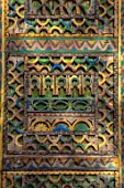 TAROUDANT, MOROCCO: DESIGNERS ARNAUD MAURIERES AND ERIC OSSART:  DETAIL OF OLD DOOR