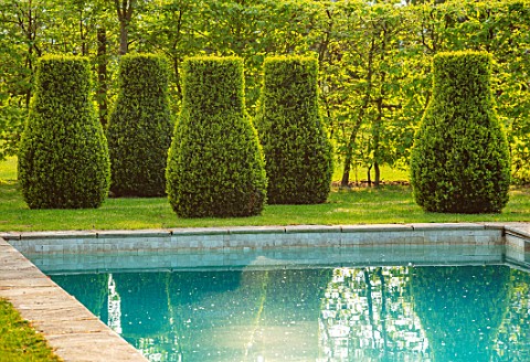 THE_OLD_VICARAGE_WORMLEIGHTON_WARWICKSHIRE_SWIMMING_POOL_SPRING_APRIL_LAWN_CLIPPED_TOPIARY_BOX_GREEN