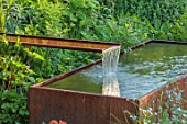 DESIGNER JAMES SCOTT, THE GARDEN COMPANY: WATER FEATURE, FOUNTAIN, METAL, SPRING, MAY