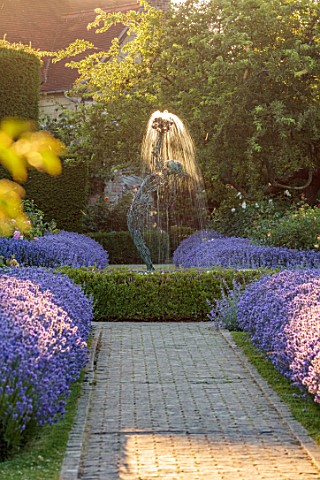 BORDE_HILL_GARDEN_WEST_SUSSEX_JAY_ROBINS_ROSE_GARDEN_JUNE_FOUNTAIN_OF_APHRODITE_BY_BRENDON_MURLESS_P
