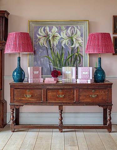 ASHBROOK_HOUSE_NORTHAMPTONSHIRE_MOLLY_MAHON_PRODUCTS_ON_SIDEBOARD
