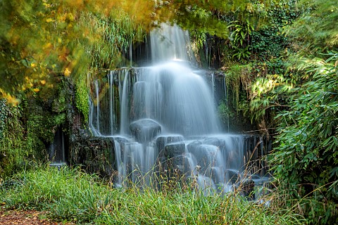 BOWOOD_HOUSE__GARDENS_WILTSHIRE_THE_CASCADE_AUTUMN_FALL_WATER_WATERFALL