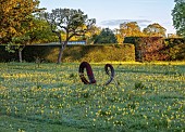 HELMINGHAM HALL, SUFFOLK: DAVID HARBER SUNDIAL