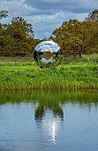 HELMINGHAM HALL, SUFFOLK: DAVID HARBER SUNDIAL