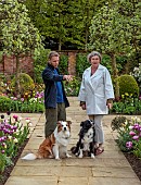 MORTON HALL GARDENS, WORCESTERSHIRE: OWNER ANNE LUETCKE AND HEAD GARDENER OLIVER JOHNSON