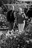 MORTON HALL GARDENS, WORCESTERSHIRE: OWNER ANNE LUETCKE AND HEAD GARDENER OLIVER JOHNSON