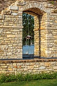 KOULOURA, CORFU, GREECE: DESIGNER PAUL BANGAY: WALLS, LAWN, MIRROR FOUNTAIN, WATER FEATURE