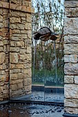 KOULOURA, CORFU, GREECE: DESIGNER PAUL BANGAY: WALLS, WATER FEATURE, MIRROR, FOUNTAIN