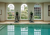 PRIORS MARSTON, WARWICKSHIRE, THE MANOR HOUSE: THE INDOOR SWIMMING POOL ON THE SOUTH SIDE OF THE HOUSE