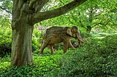 THE MANOR HOUSE, BLEDLOW, BUCKINGHAMSHIRE: MAY, WOODLAND, SCULPTURE OF ELVIS THE ELEPHANT BY SHOBHRA NAYAR, RUTH GANESH, THE REAL ELEPHANT COLLECTIVE