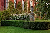 COTTESBROOKE HALL AND GARDENS, NORTHAMPTONSHIRE: ROSES TRAINED BY JENNY BARNES, WALL, ROSA ADELAIDE DORLEANS