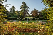 ROCKINGHAM CASTLE, NORTHAMPTONSHIRE: JULY, ROSE GARDEN