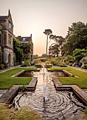 FRANT GARDEN, CHRIS BROWN: CANAL, WATER, WATER FEATURE, FOUNTAIN, SPOUT, FORMAL, COUNTRY, GARDEN, TREES, POOL