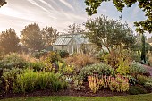 JOHN MASSEY GARDEN, ASHWOOD NURSERIES, WORCESTERSHIRE: SEPTEMBER, THE MEDITERRANEAN GARDEN, GREENHOUSE