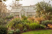 JOHN MASSEY GARDEN, ASHWOOD NURSERIES, WORCESTERSHIRE: SEPTEMBER, THE MEDITERRANEAN GARDEN, GREENHOUSE