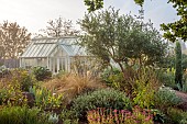 JOHN MASSEY GARDEN, ASHWOOD NURSERIES, WORCESTERSHIRE: SEPTEMBER, THE MEDITERRANEAN GARDEN, GREENHOUSE