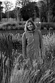 NATURAL SWIMMING POND GARDEN, ITALY BY GPT STUDIO, FALL, AUTUMN, OCTOBER, BLACK AND WHITE PHOTOGRAPH OF LUCIA NUSINER