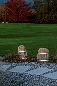 NATURAL SWIMMING POND GARDEN, ITALY BY GPT STUDIO, FALL, AUTUMN, OCTOBER, GRAVEL, PAVING, LIGHTS, LIGHTING, LAWN