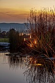 GARDEN, ITALY BY GPT STUDIO, FALL, AUTUMN, OCTOBER, LIGHTS BY 9010NOVANTADIECI, LIGHTING, NIGHT, POND, POOL, REFLECTED, REFLECTIONS