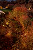 NATURAL SWIMMING POND GARDEN, ITALY BY GPT STUDIO, FALL, AUTUMN, OCTOBER, LIGHTING, LIGHTS, GRASSES