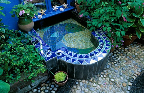 MOSAIC_POND_BY_ANN_FRITHMIRROR_BY_SIMON_ARNOLD_WALLS_PAINTED_COBOLT_BLUE