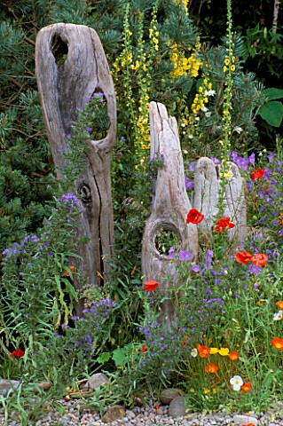 NATURAL_DRIFTWOOD_SCULPTURE_FENCE_IN_MARNEY_HALLS_ROOTS_AND_SHOOTS_GARDEN__HAMPTON_COURT_2001