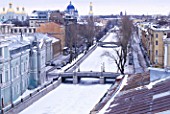 ST PETERSBURG  RUSSIA: CANAL BESIDE THE OPERA HOUSE