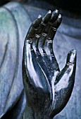 HAND OF BRONZE BUDDAH. PEACE  FRIENDSHIP  ZEN  FENG SHUI